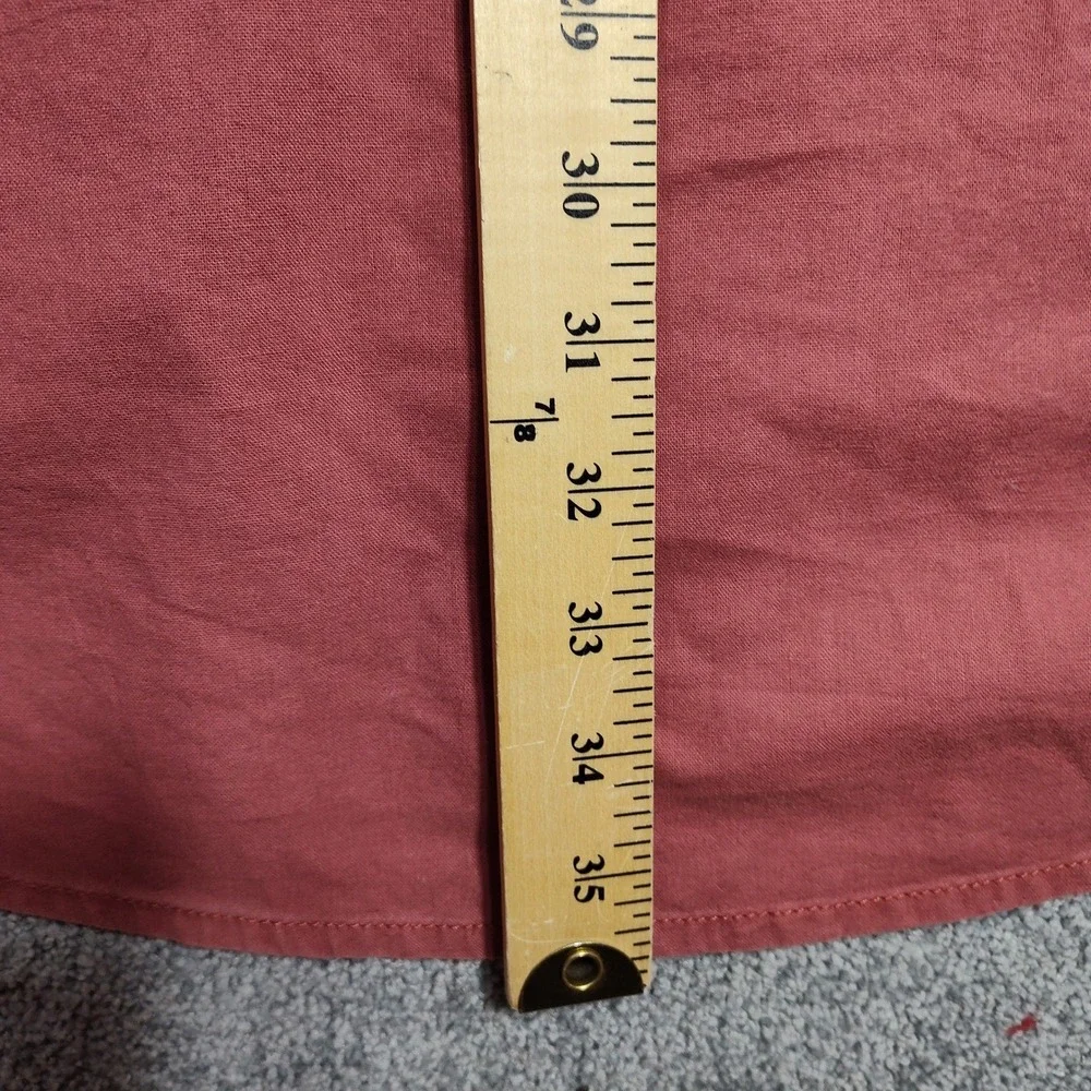 Lincoln Outfitters Mens 2XLT Red Short Sleeve Button Up Casual Tall Shirt